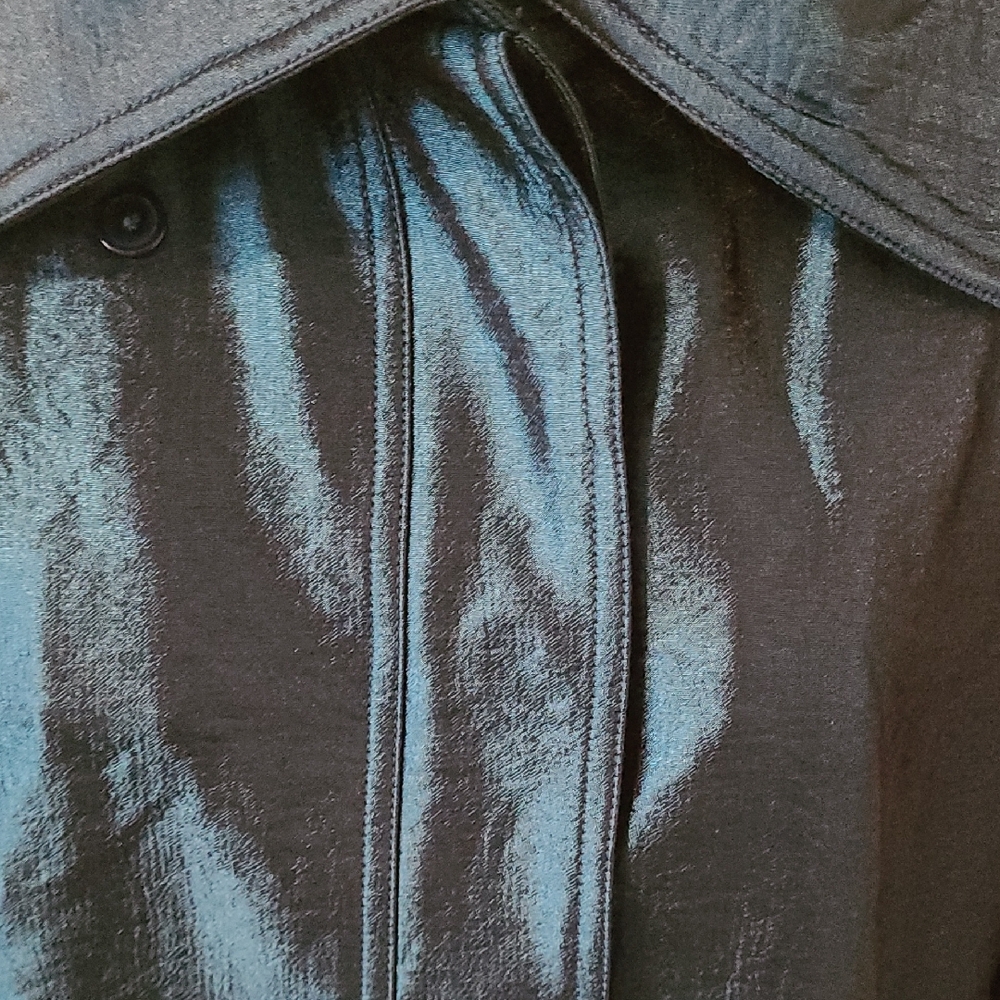 Chico's Elegant Teal Blue Jacket - Picture 2 of 7